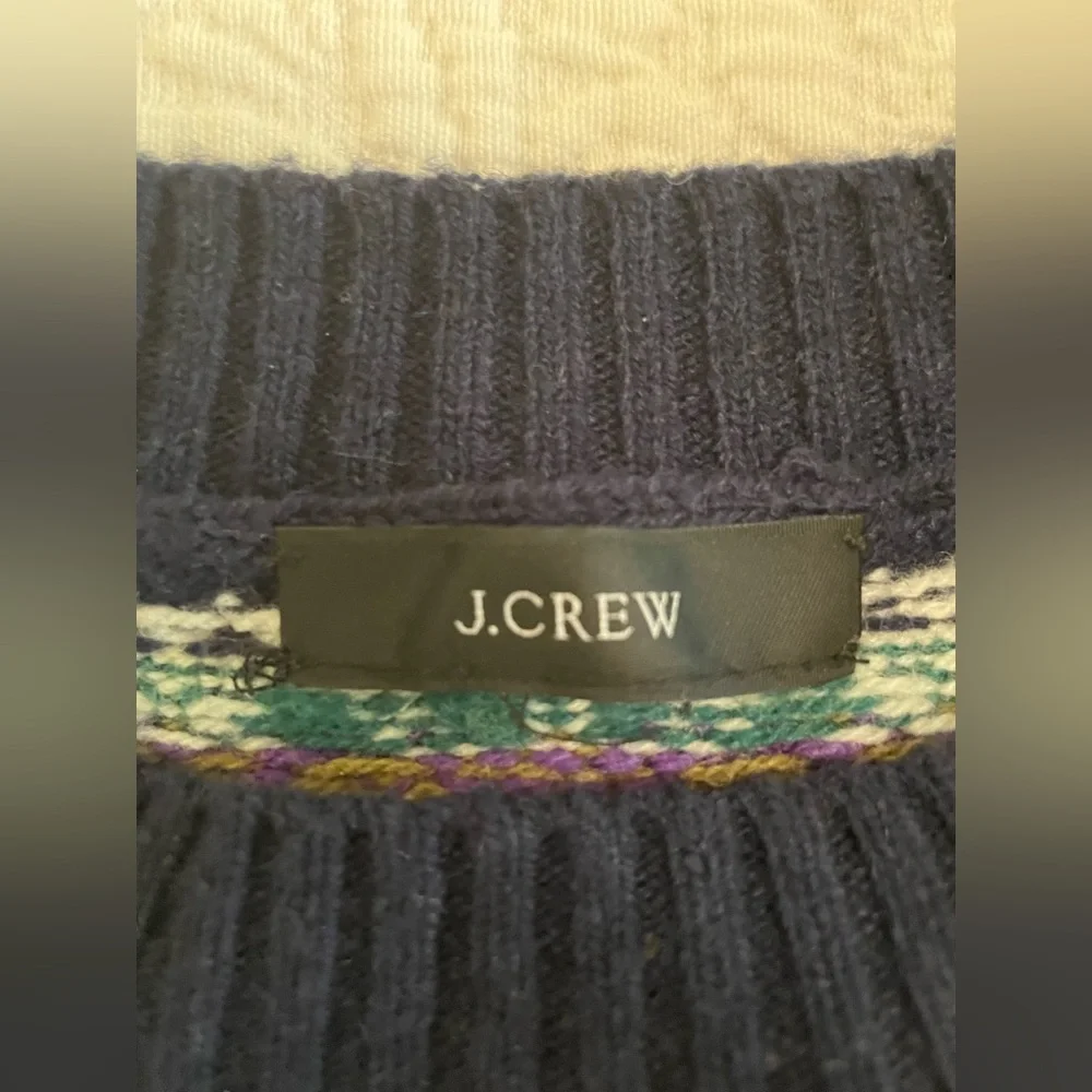 J. Crew Fair Isle Crew Neck Sweater XL